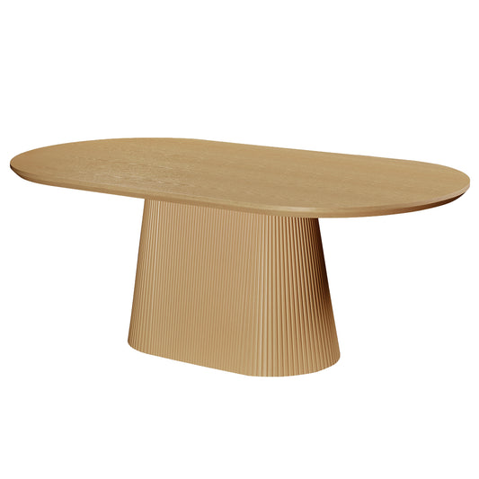Tovas Oval Dining Table, 79" in Natural
