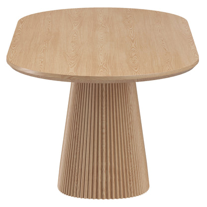 Tovas Oval Dining Table, 79" in Natural