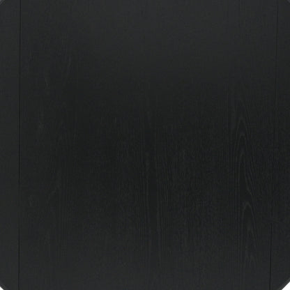 Conrad Round Drop-Leaf Dining Table, 42" – Black – 6