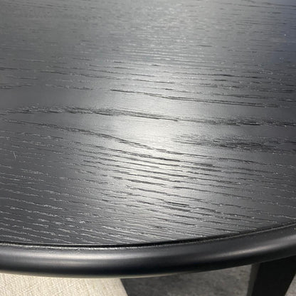 Conrad Round Drop-Leaf Dining Table, 42" – Black – 7