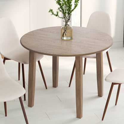 Conrad Round Drop-Leaf Dining Table, 42" – Walnut – 2