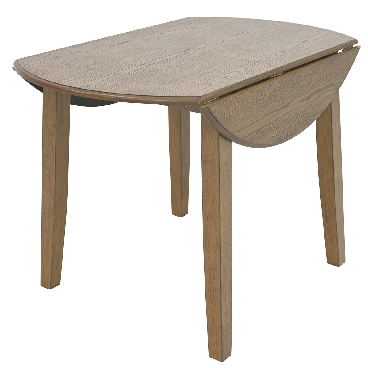 Conrad Round Drop-Leaf Dining Table, 42" – Walnut – 3