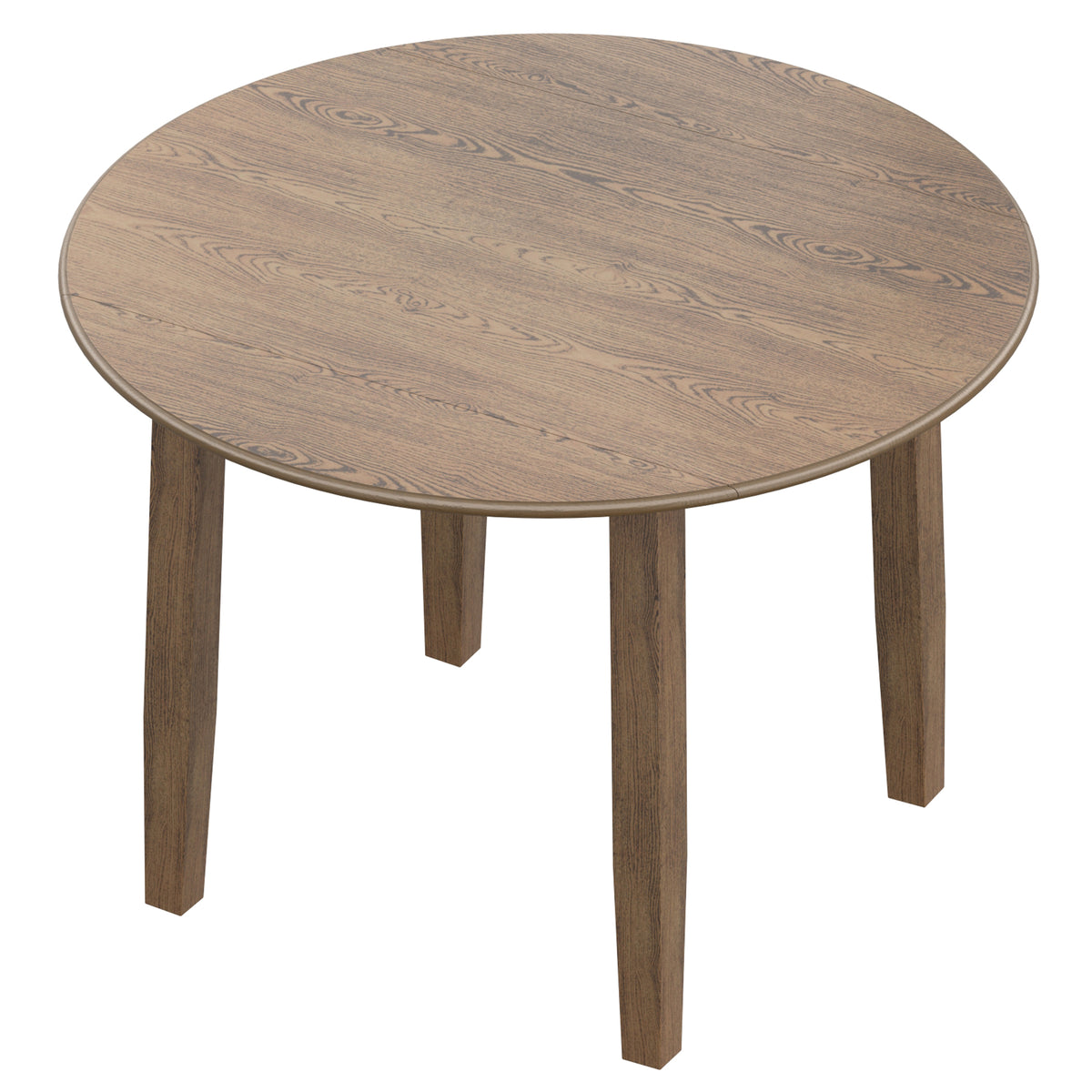 Conrad Round Drop-Leaf Dining Table, 42" – Walnut – 5