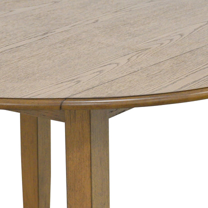 Conrad Round Drop-Leaf Dining Table, 42" – Walnut – 7