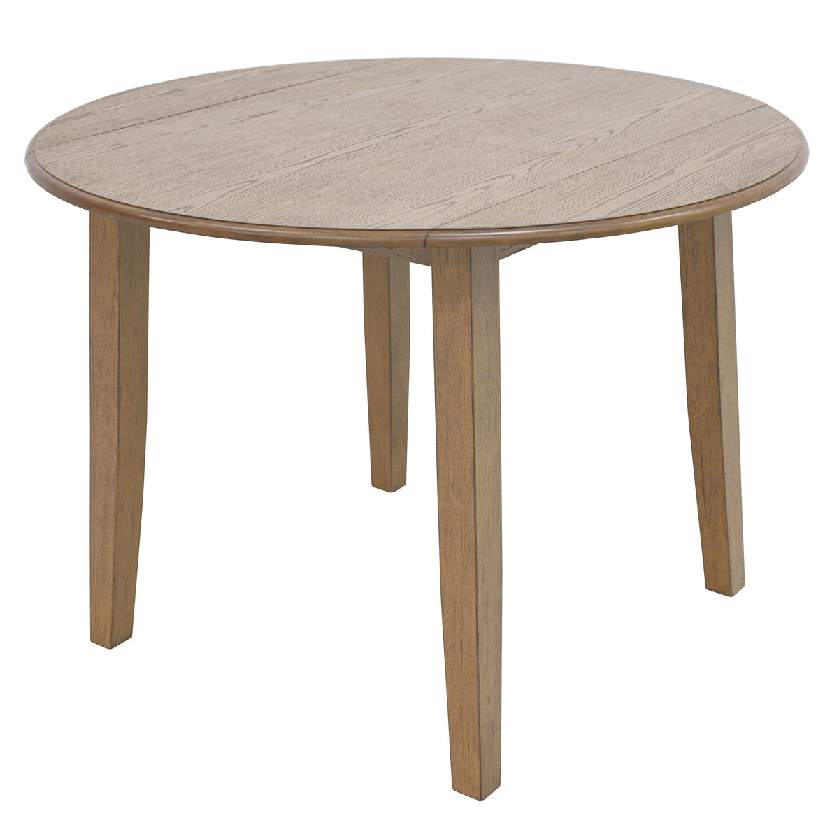 Conrad Round Drop-Leaf Dining Table, 42" – Walnut – 1