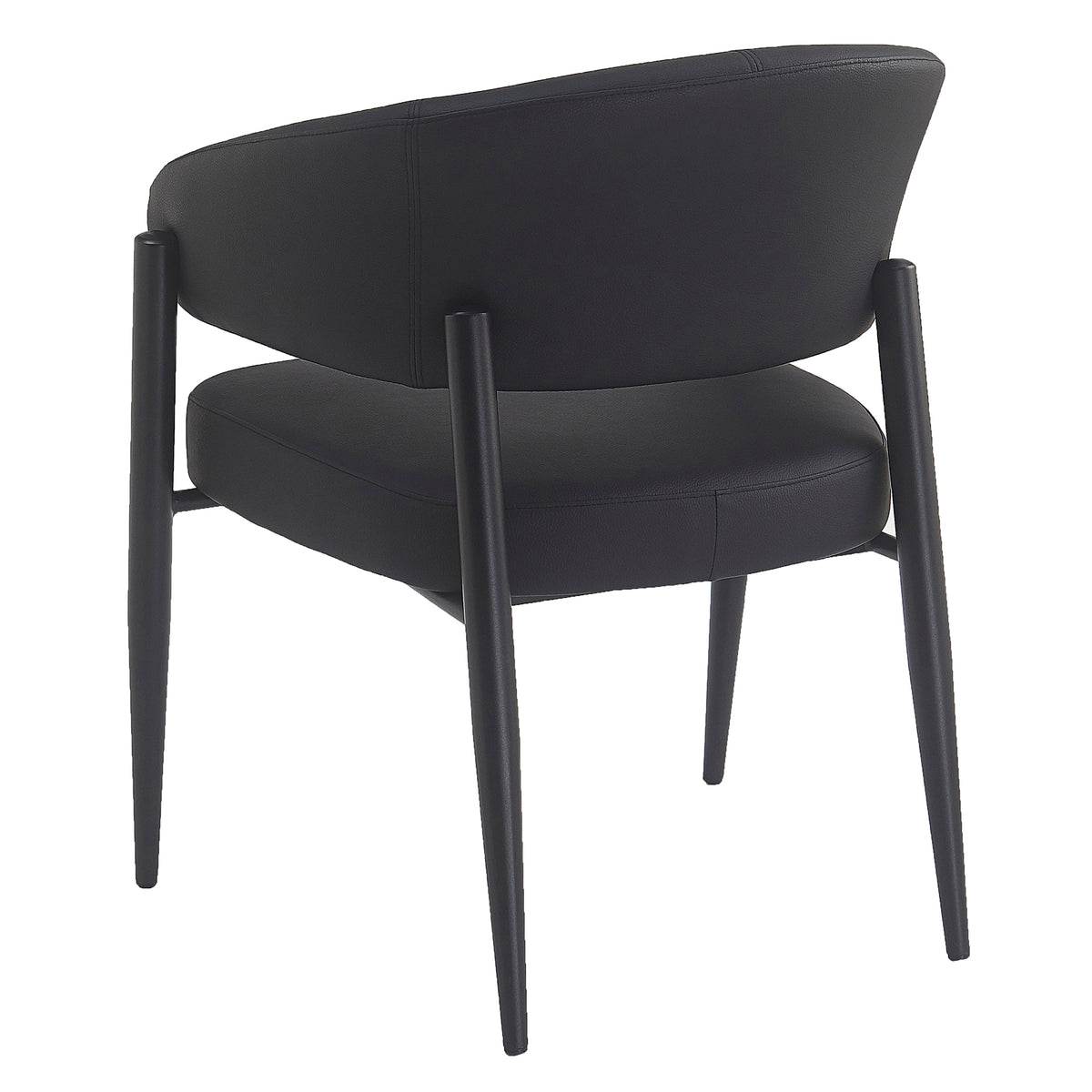 Bronson Dining/Lounge Chair, Set of 2 – Black and Black – 3