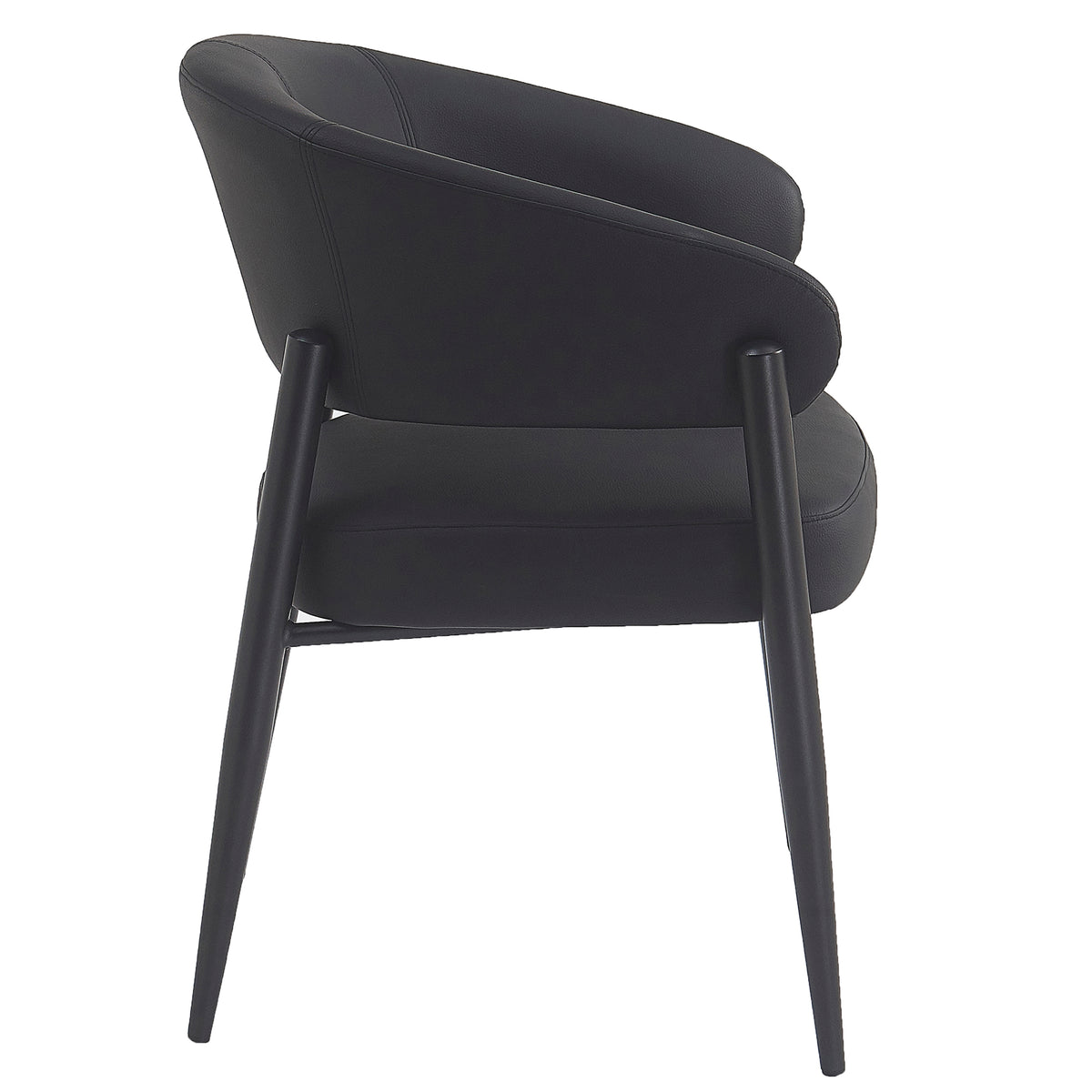 Bronson Dining/Lounge Chair, Set of 2 – Black and Black – 4