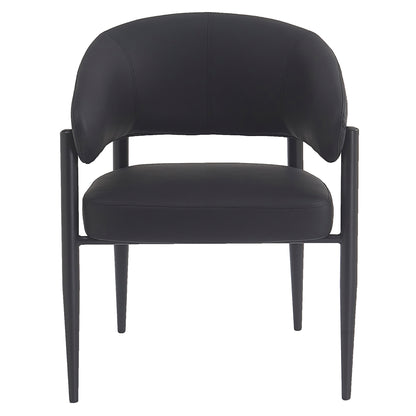 Bronson Dining/Lounge Chair, Set of 2 – Black and Black – 5