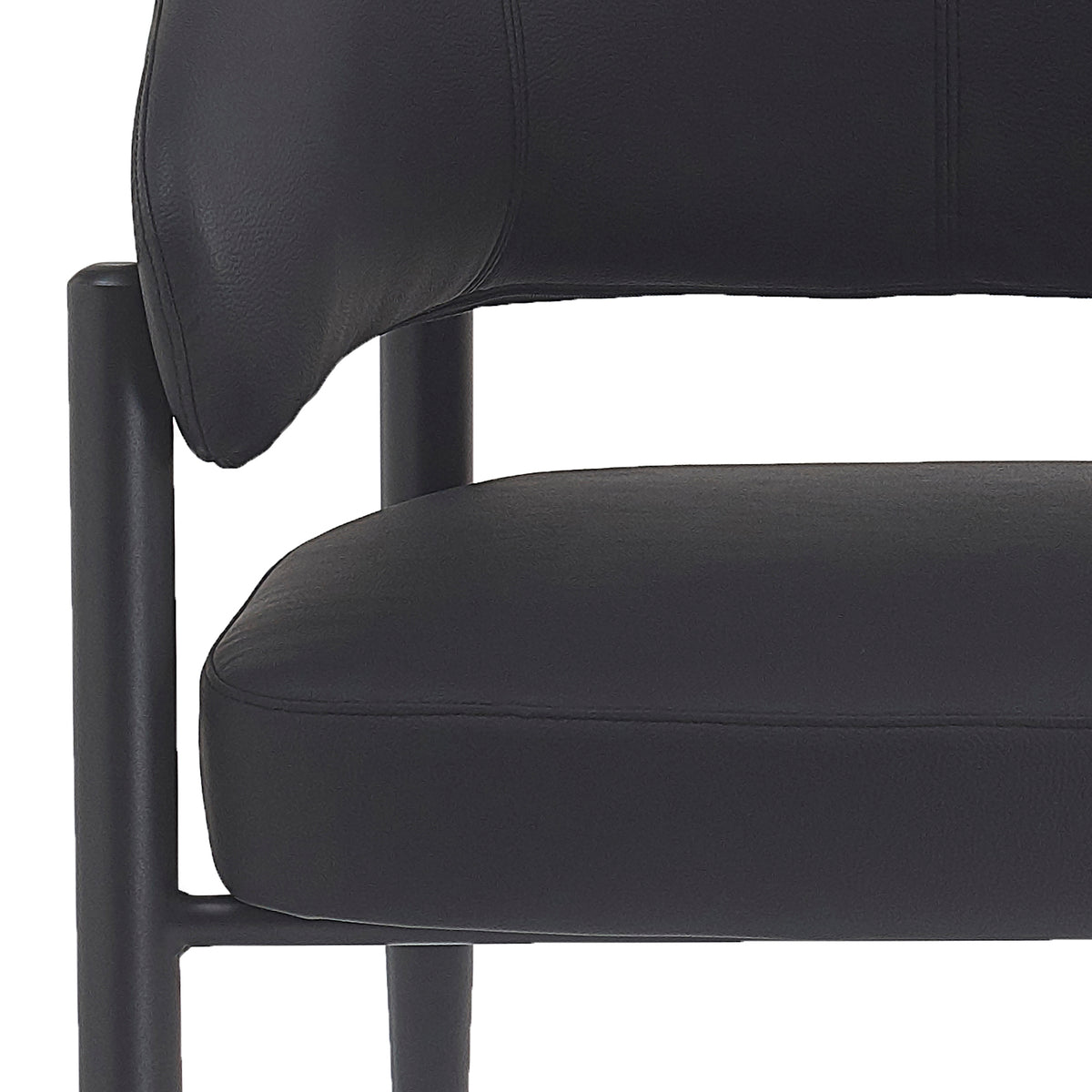 Bronson Dining/Lounge Chair, Set of 2 – Black and Black – 6