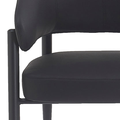 Bronson Dining/Lounge Chair, Set of 2 – Black and Black – 6