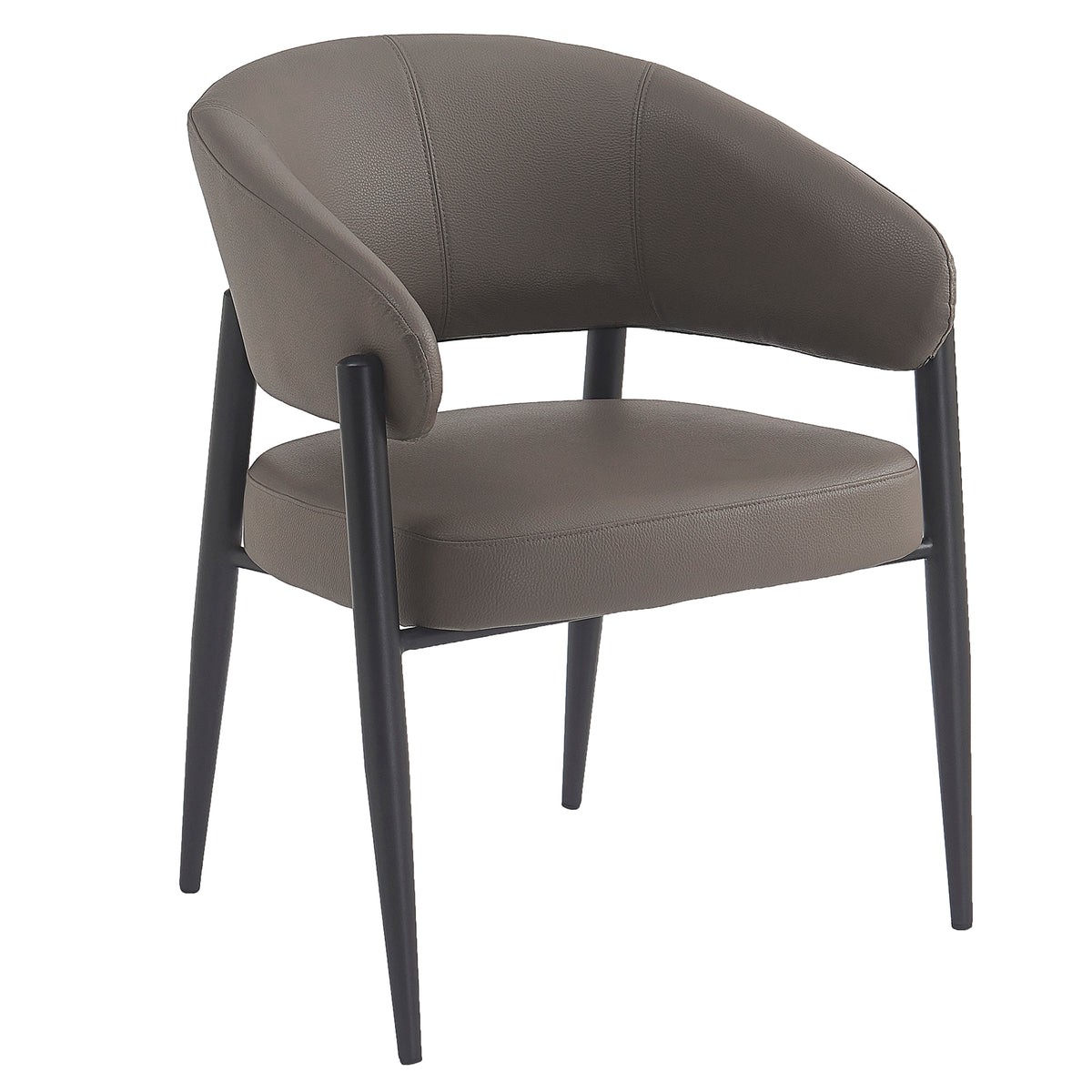 Bronson Dining/Lounge Chair, Set of 2 – Stone and Black – 3