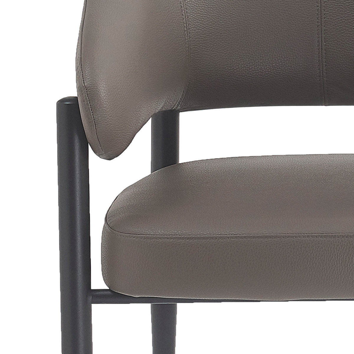 Bronson Dining/Lounge Chair, Set of 2 – Stone and Black – 7
