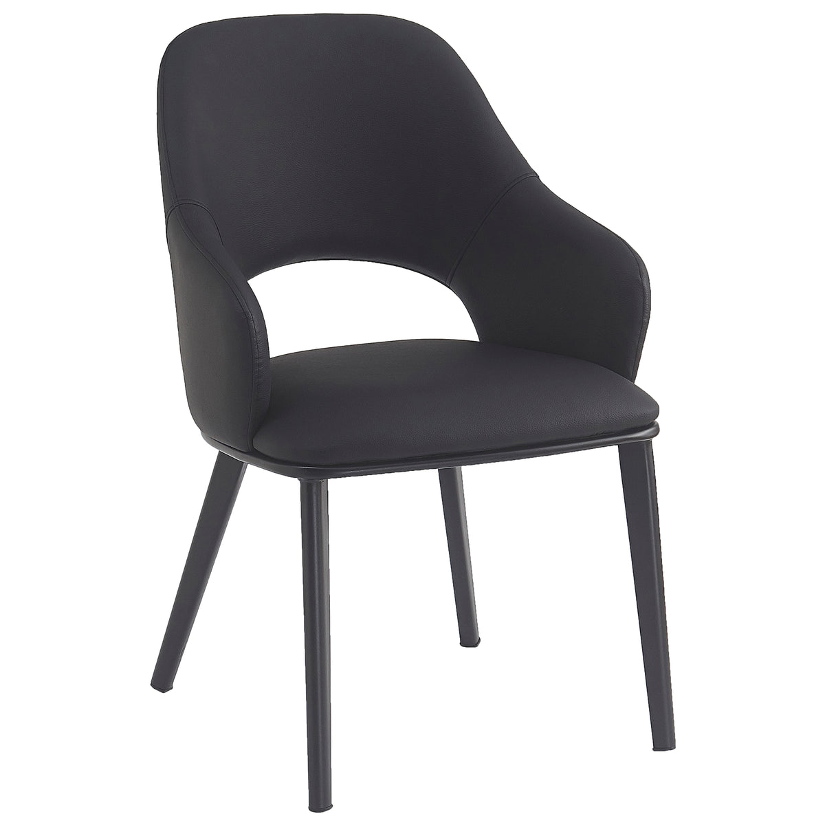 Denzel Dining/Lounge Chair, Set of 4 – Black and Black – 2