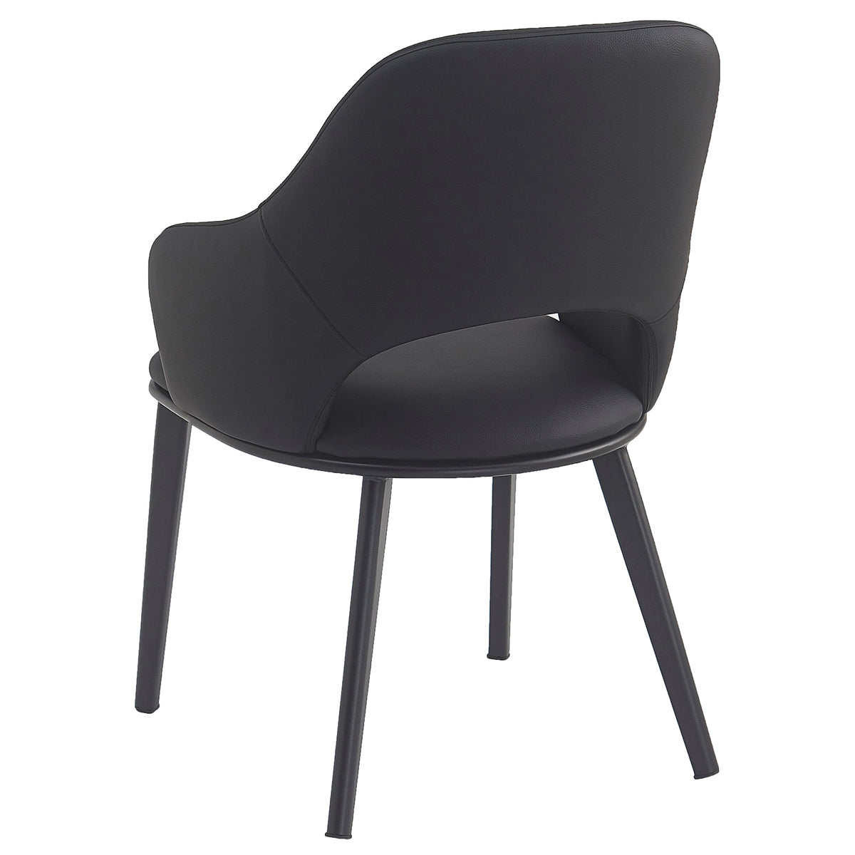 Denzel Dining/Lounge Chair, Set of 4 – Black and Black – 3