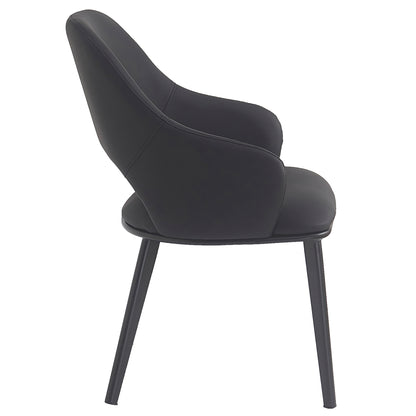 Denzel Dining/Lounge Chair, Set of 4 – Black and Black – 4