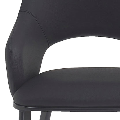 Denzel Dining/Lounge Chair, Set of 4 – Black and Black – 6