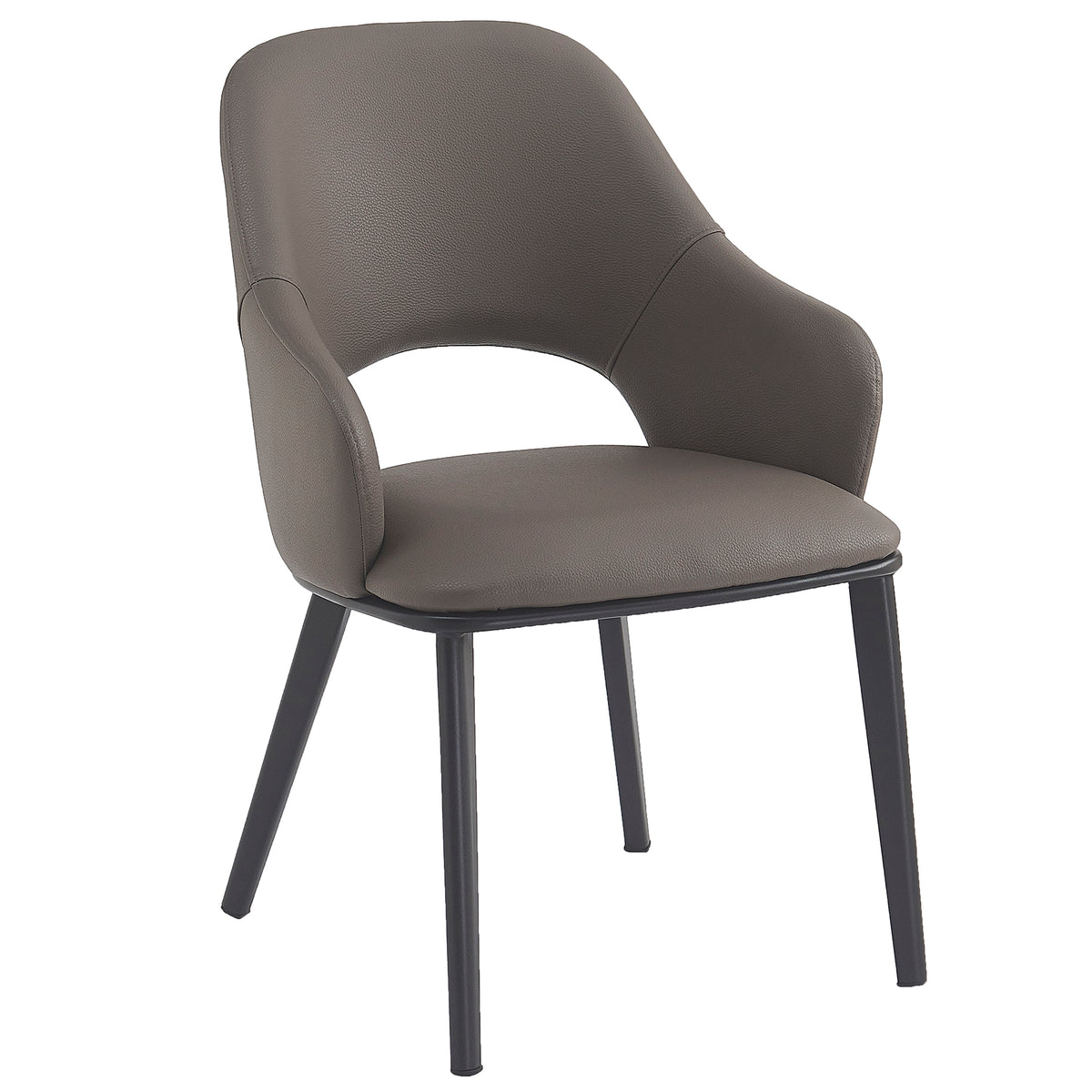 Denzel Dining/Lounge Chair, Set of 4 – Stone and Black – 2