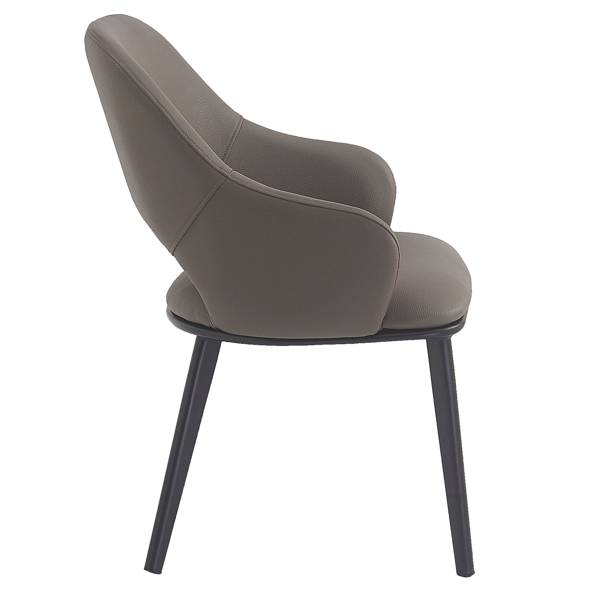 Denzel Dining/Lounge Chair, Set of 4 – Stone and Black – 4