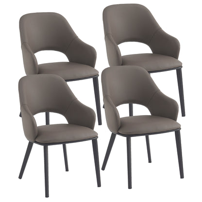 Denzel Dining/Lounge Chair, Set of 4 – Stone and Black – 7