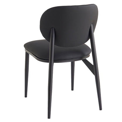 Gideon Dining/Lounge Chair, Set of 4 – Black and Black – 3