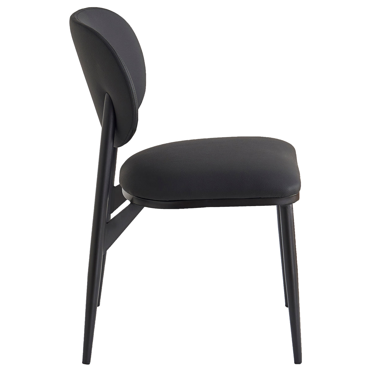 Gideon Dining/Lounge Chair, Set of 4 – Black and Black – 4