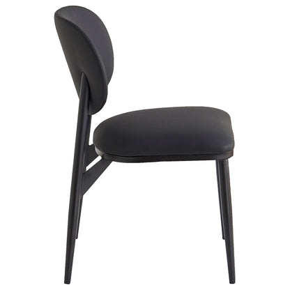 Gideon Dining/Lounge Chair, Set of 4 – Black and Black – 4