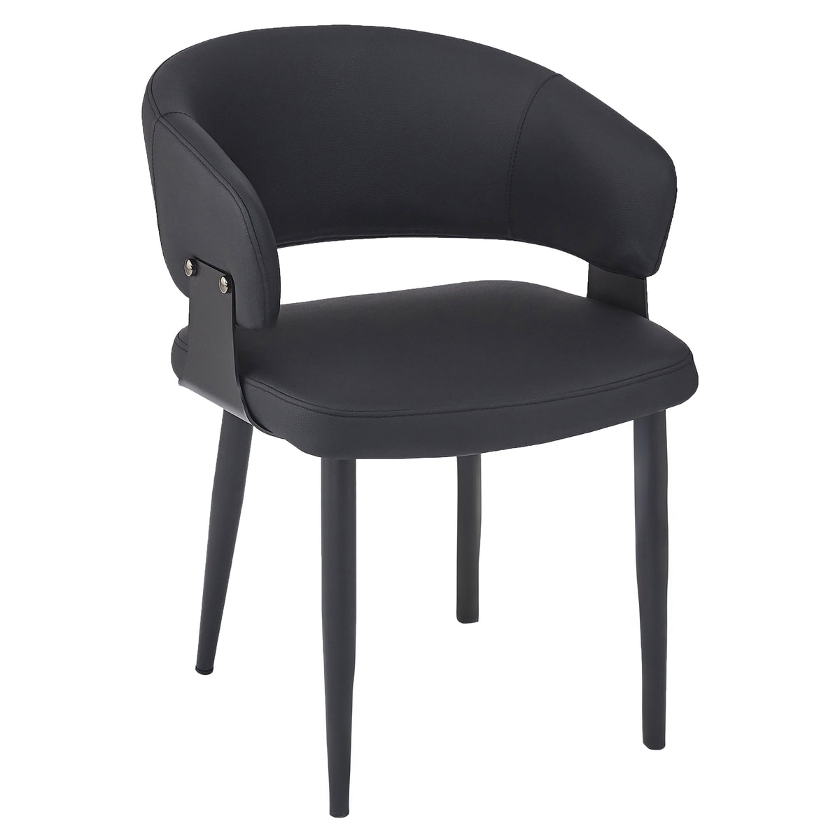 Sloane Dining/Lounge Chair, Set of 4 – Black and Black – 2