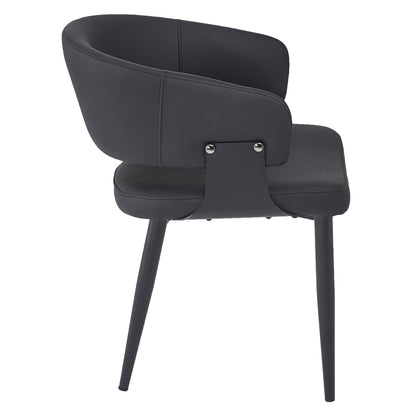Sloane Dining/Lounge Chair, Set of 4 – Black and Black – 4