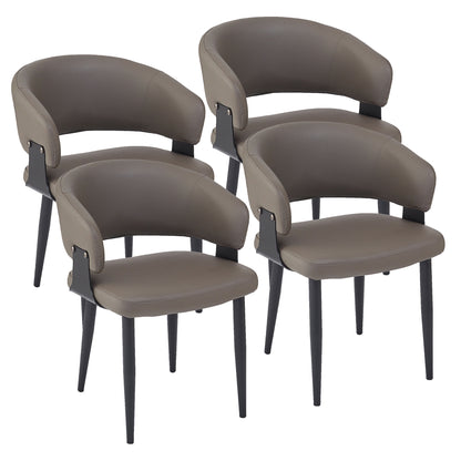 Sloane Dining/Lounge Chair, Set of 4 – Stone and Black – 7