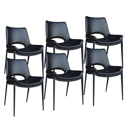 Icona Dining/Lounge Chair, Set of 6 – Black and Black – 7