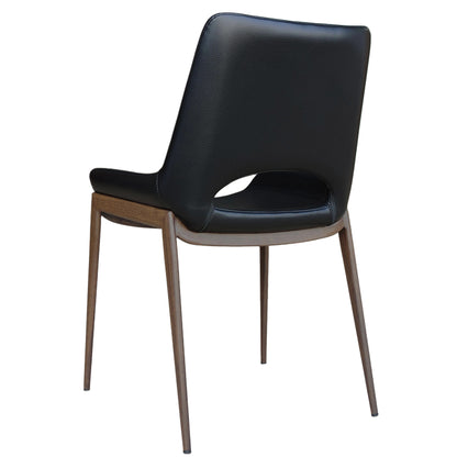 Icona Dining/Lounge Chair, Set of 6 – Black and Walnut – 3