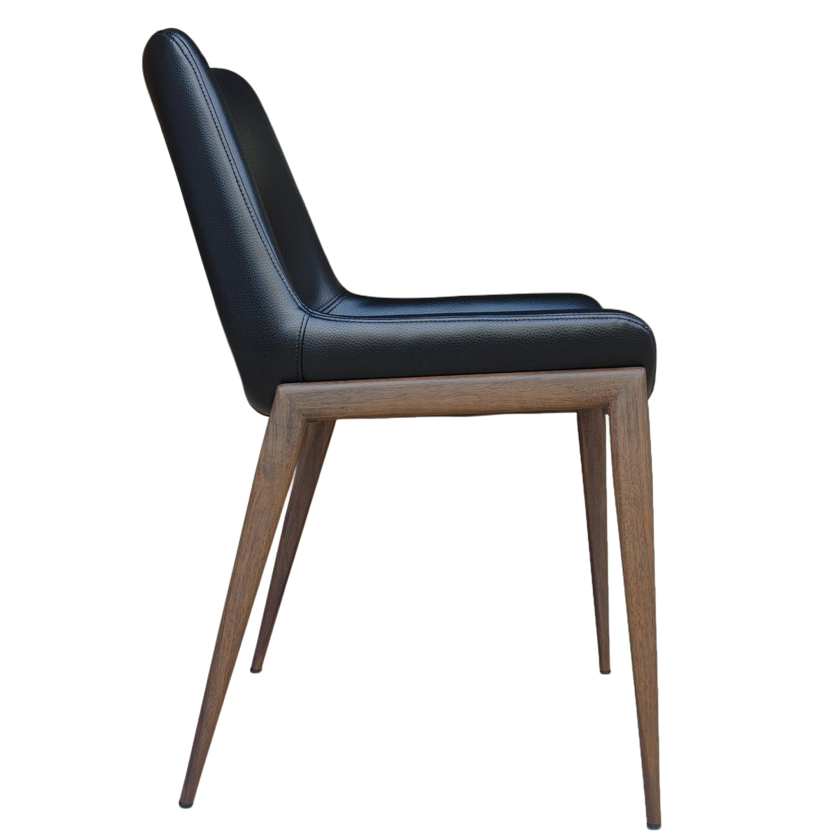 Icona Dining/Lounge Chair, Set of 6 – Black and Walnut – 4