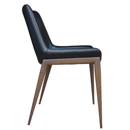 Icona Dining/Lounge Chair, Set of 6 – Black and Walnut – 4