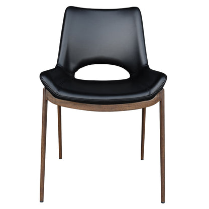 Icona Dining/Lounge Chair, Set of 6 – Black and Walnut – 5