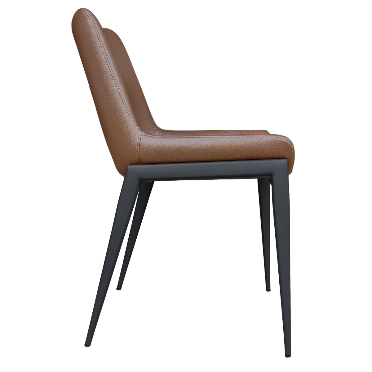 Icona Dining/Lounge Chair, Set of 6 – Saddle and Black – 4