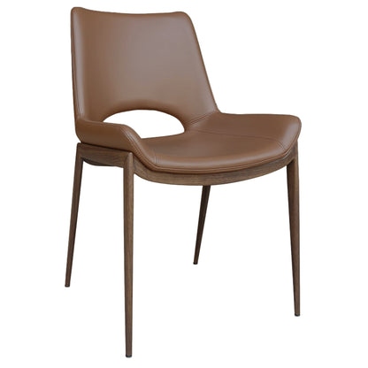 Icona Dining/Lounge Chair, Set of 6 – Saddle and Walnut – 2