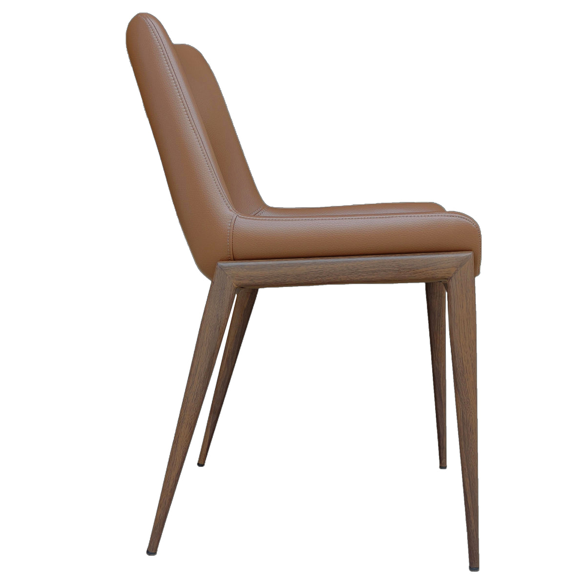 Icona Dining/Lounge Chair, Set of 6 – Saddle and Walnut – 4