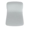 Brixx Dining Chair, set of 2, in Light Grey Faux Leather and Black