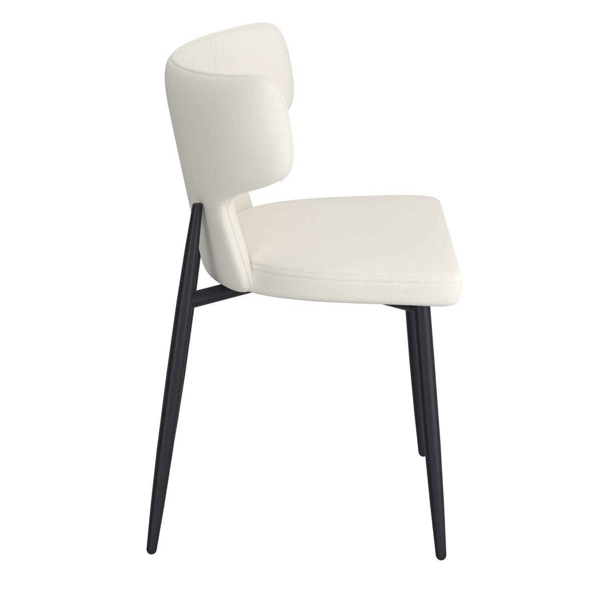 Olis Dining/Lounge Chair, Set of 2 in Beige and Black