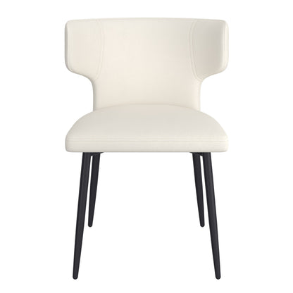 Olis Dining/Lounge Chair, Set of 2 in Beige and Black