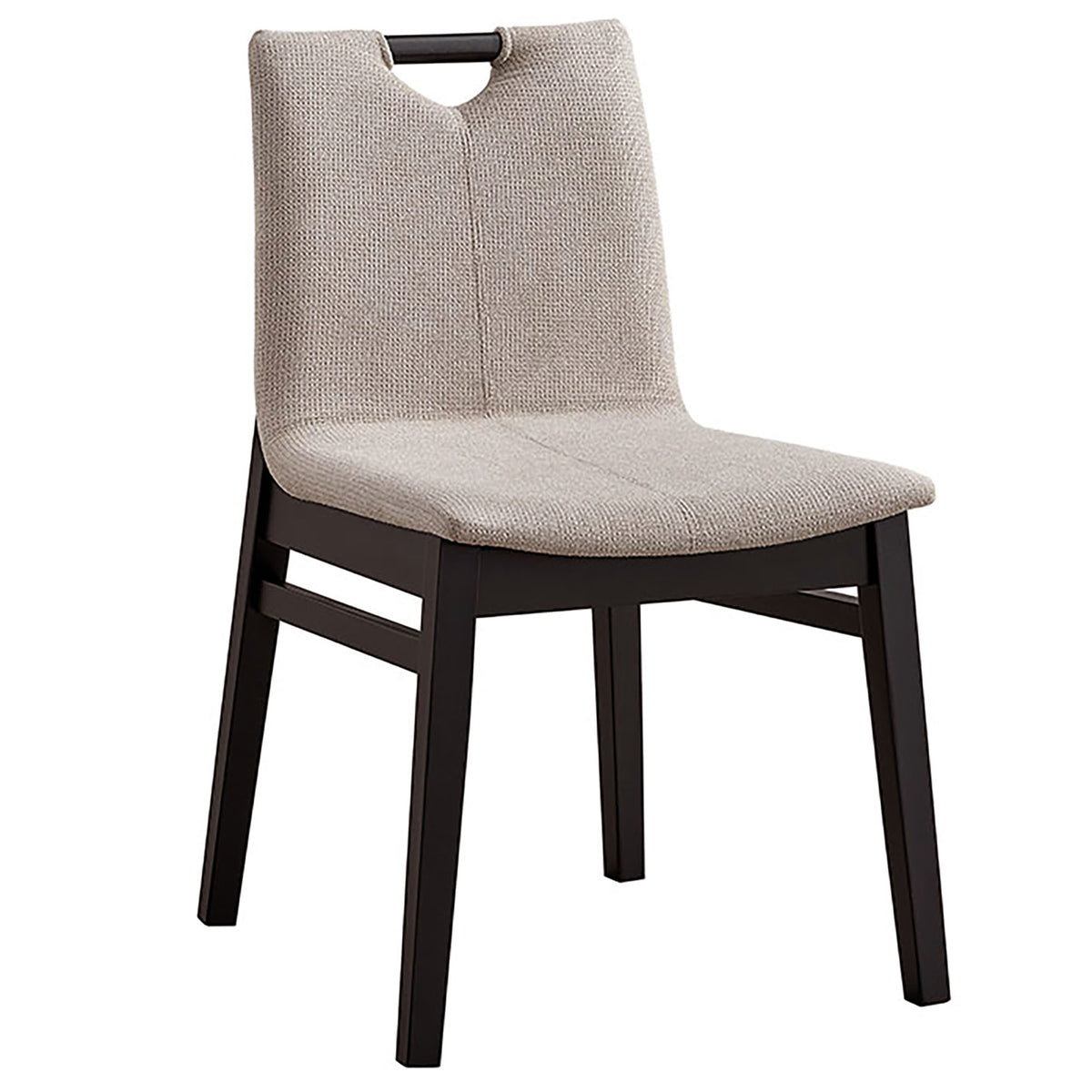 Argyle Dining Chair, Set of 2 in Beige and Black