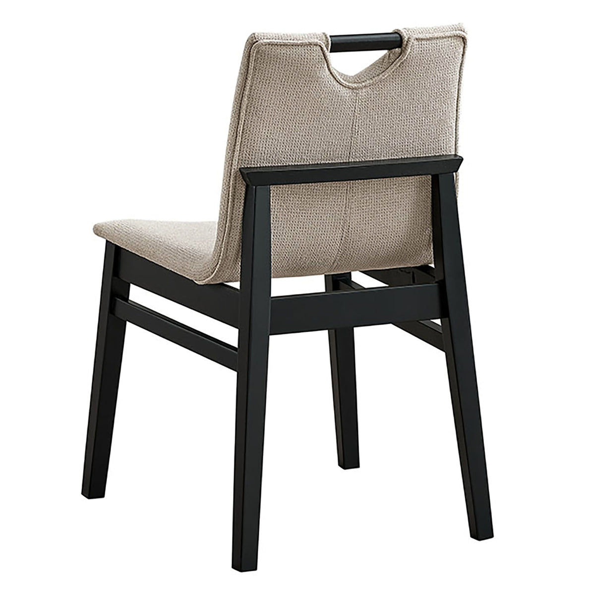 Argyle Dining Chair, Set of 2 in Beige and Black