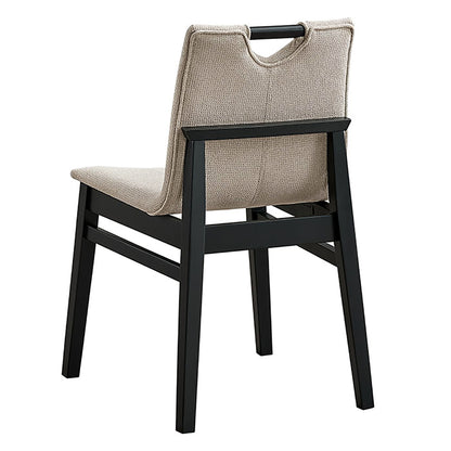 Argyle Dining Chair, Set of 2 in Beige and Black