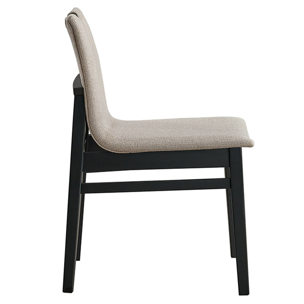 Argyle Dining Chair, Set of 2 in Beige and Black