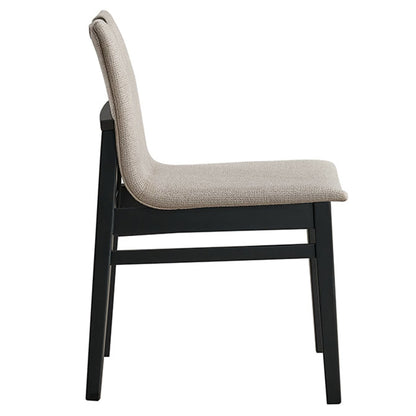 Argyle Dining Chair, Set of 2 in Beige and Black