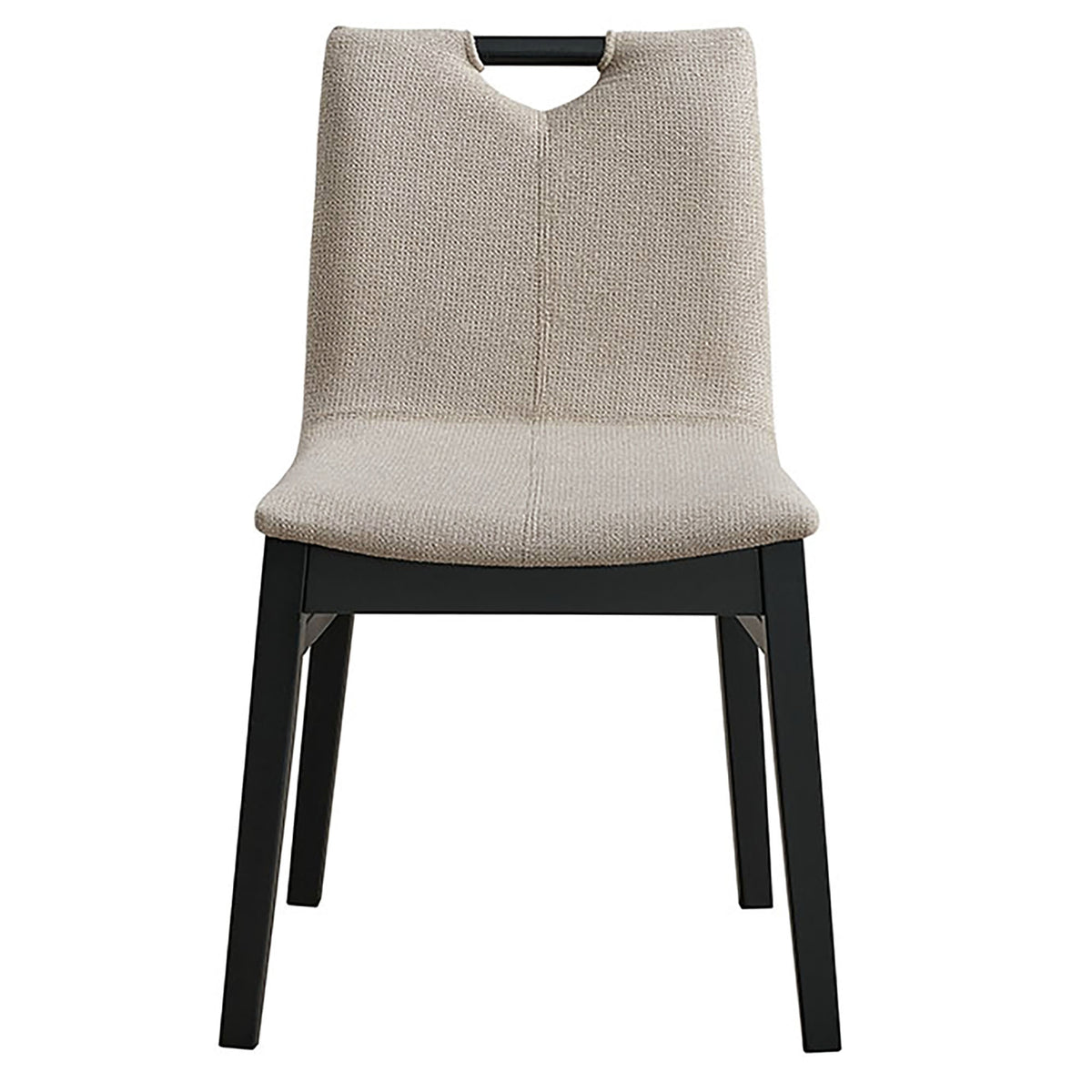 Argyle Dining Chair, Set of 2 in Beige and Black