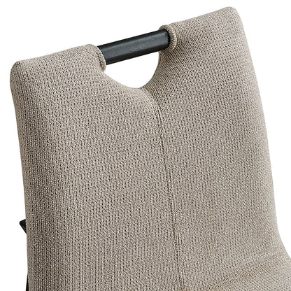 Argyle Dining Chair, Set of 2 in Beige and Black