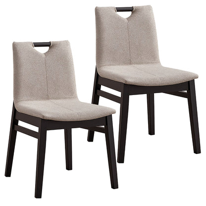 Argyle Dining Chair, Set of 2 in Beige and Black