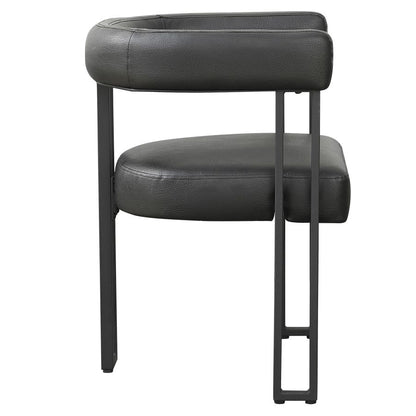 Scarlet Dining Chair, set of 2, in Black PU