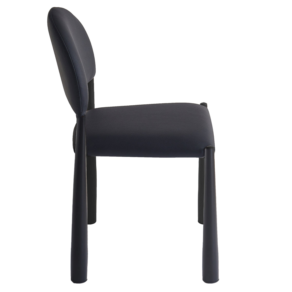 Auggie Dining/Lounge Chair, Set of 4 – Black and Black – 4